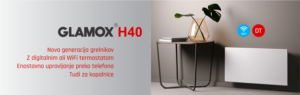 Električni radiator z WiFi - GLAMOX H40